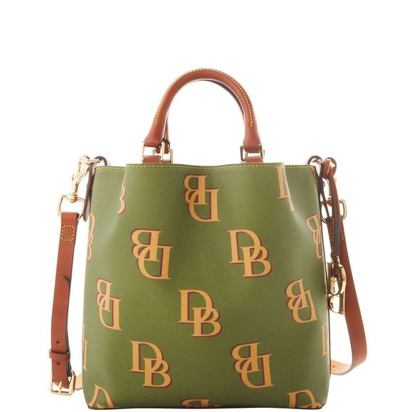 Dooney & Bourke Handbags - Dooney & Bourke Monogram Small Barlow Top Handle Bag - Avocado